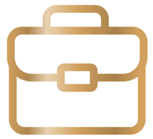 Gold briefcase icon made by The Parent Team mortgage loan office