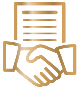 Gold co-sign icon made by The Parent Team mortgage loan office