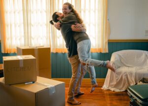 Conventional loan, happy couple moving in, The Parent Team, Las Vegas mortgage lenders